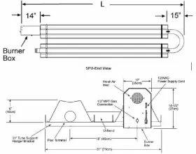 VIRWBB59933 STREAMLINE INDUSTRIAL Tube Heater Infrared Lp #2