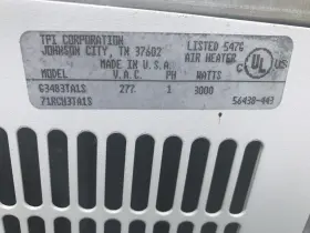 71RCH3TA1S Electric Downflow Ceiling Heater #2