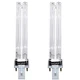 2-Pack HQRP 9W UV-C Bulb for Philips Germicidal Sterilamp PL-S 9W/TUV 325126